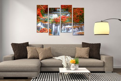 Wall  decoration for living room Landscape with waterfall