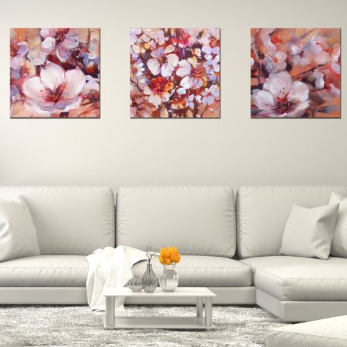 wall decoration set almond blossom