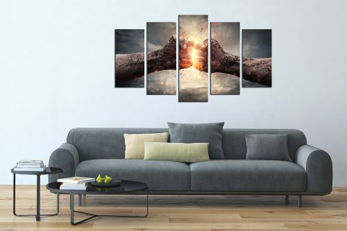 canvas wall art set Collision