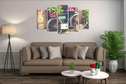 Canvas wall art decoration Vintage bicicle