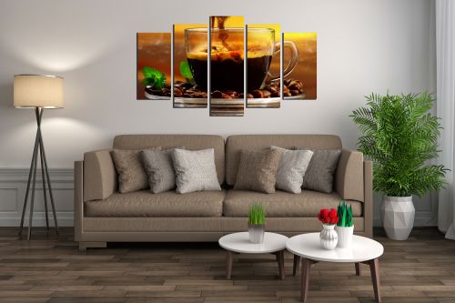  Art canvas decoration aromatic coffee