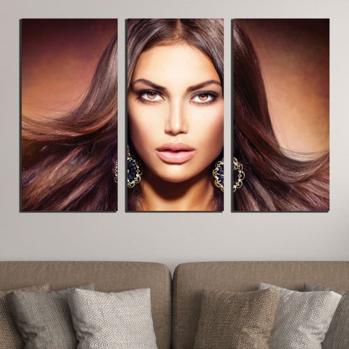 0583 Wall art decoration (set of 3 pieces) Glamor