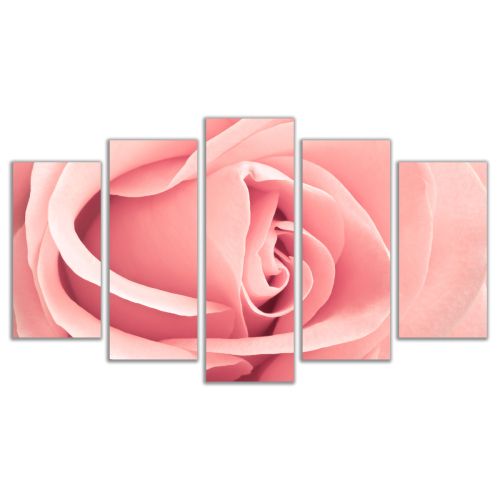 Pink rose wall art decoration