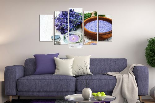 canvas print decoration with Lavender aroma