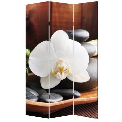 P0117 Decorative Screen Room devider SPA - white orchid (3,4,5 or 6 panels)