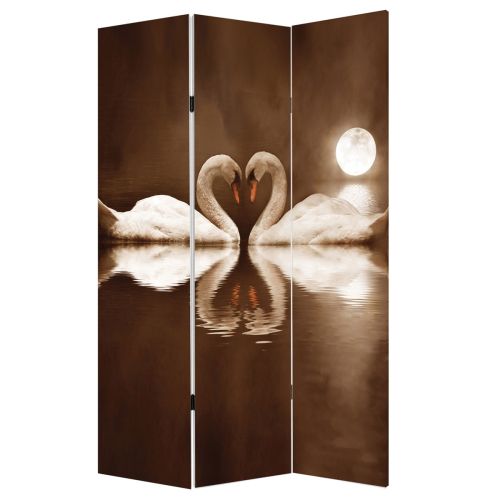 P0118 Decorative Screen Room devider Swans (3,4,5 or 6 panels)