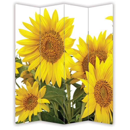 P0204 Decorative Screen Room divider Sunflowers (3,4,5 or 6 panels)