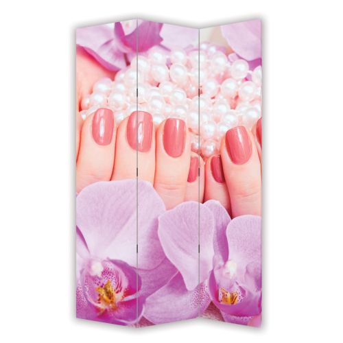 screen for beauty salon with beautiful manicure