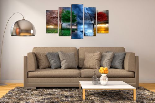 Wall art set decoration bedroom living room Seasons