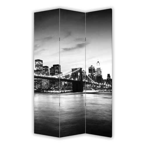 P0157 Decorative Screen Room devider New York, Brooklyn Bridge (3,4,5 or 6 panels)