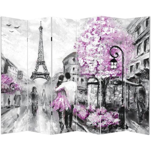 P0417 Decorative Screen Room divider  Lovers in Paris (3,4,5 or 6 panels)