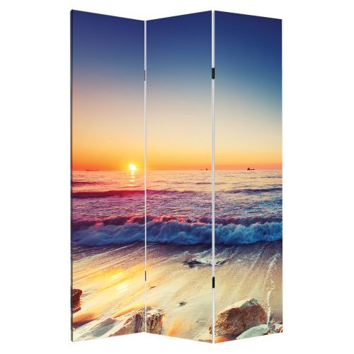 P0531 Decorative Screen Room devider On the beach (3,4,5 or 6 panels)