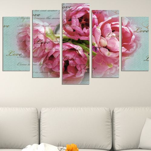 canvas wall art with vintage roses