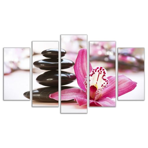 0453 Wall art decoration (set of 5 pieces) Zen compsition