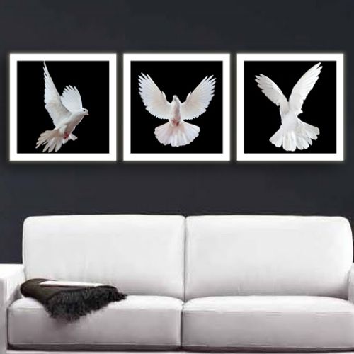 0106 Wall art decoration (set of 3 pieces) Flight