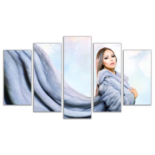 0565 Wall art decoration (set of 5 pieces) Ice queen