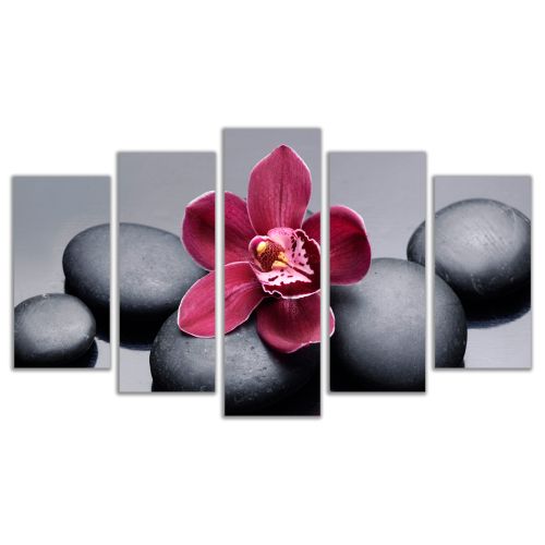 0614 Wall art decoration (set of 5 pieces) Zen composition