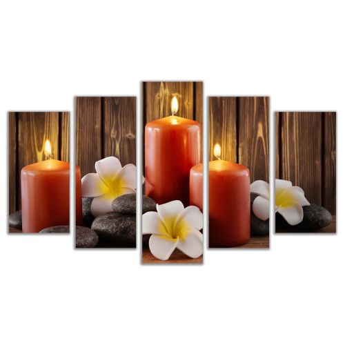 0615 Wall art decoration (set of 5 pieces) Zen composition