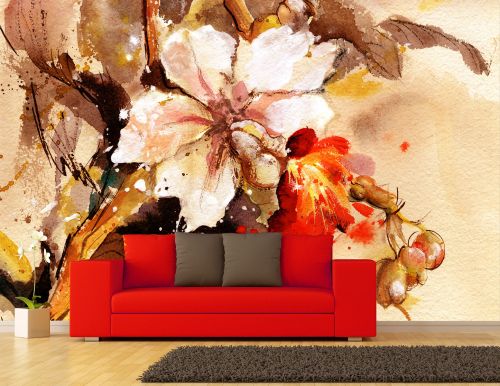 T0131 Wallpaper Art flowers