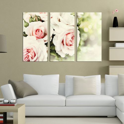 Canvas wall art with roses