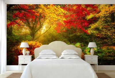 Фототапет за спалня с горски пейзаж