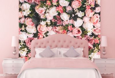 T9011 Фототапет Рози за спалня в розово
