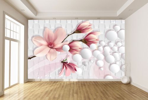 T9018 Wallpaper 3D Magnolia