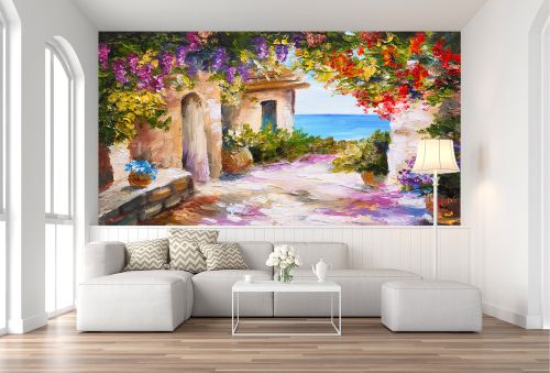 T9042 Wallpaper Art summer sea landscape 