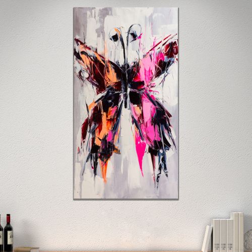 0724_1 Wall art decoration Colorful butterfly