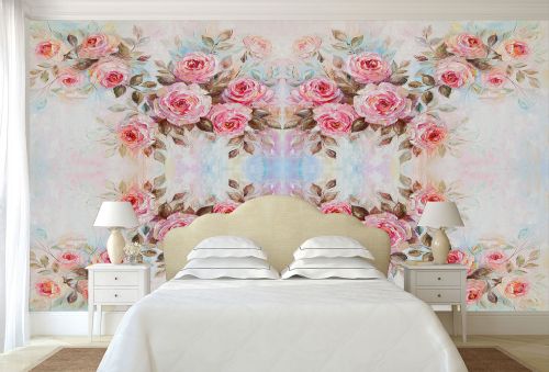 T9060 Wallpaper Vintage roses