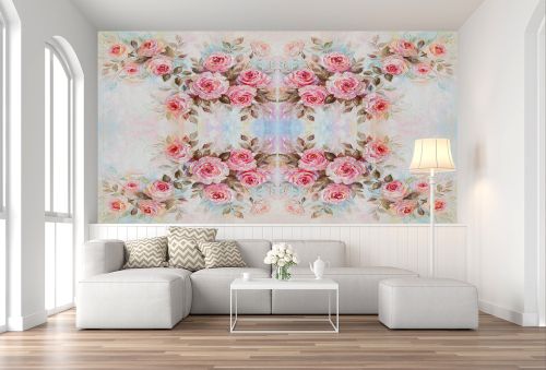 T9060 Wallpaper Vintage roses