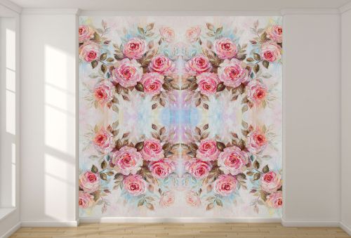 T9060 Wallpaper Vintage roses