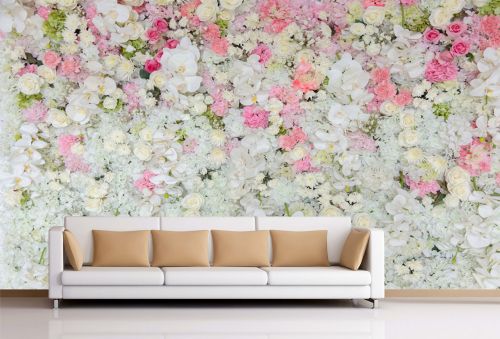 T9064 Wallpaper Wall of flowers