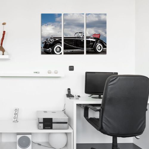 Wall decoration with vintage car