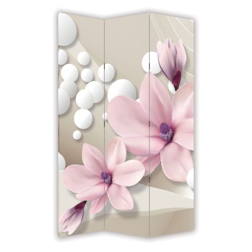 P9026 Decorative Screen Room divider Magnolias and spheres (3,4,5 or 6 panels)