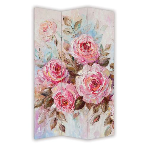 P9060 Decorative Screen Room divider Vintage roses (3,4,5 or 6 panels)