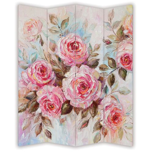 P9060 Decorative Screen Room divider Vintage roses (3,4,5 or 6 panels)