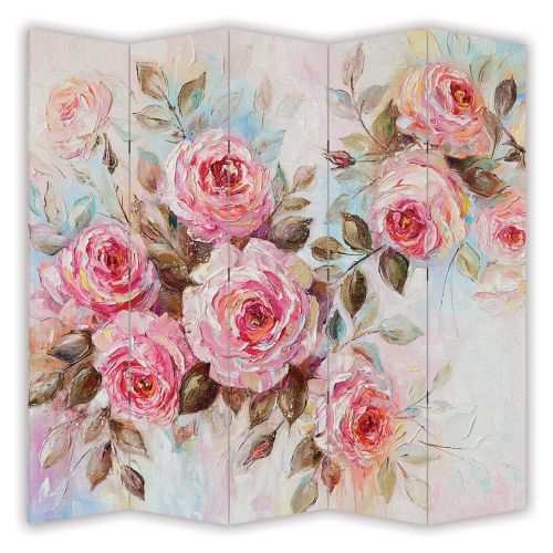 P9060 Decorative Screen Room divider Vintage roses (3,4,5 or 6 panels)