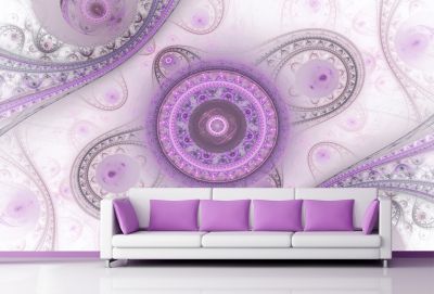 T9096 Wallpaper Abstraction in purple