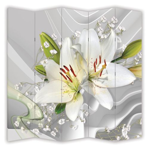 P0774 Decorative Screen Room divider  Abstraction - Lilium (3,4,5 or 6 panels)