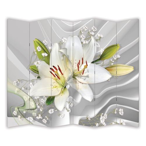 P0774 Decorative Screen Room divider  Abstraction - Lilium (3,4,5 or 6 panels)