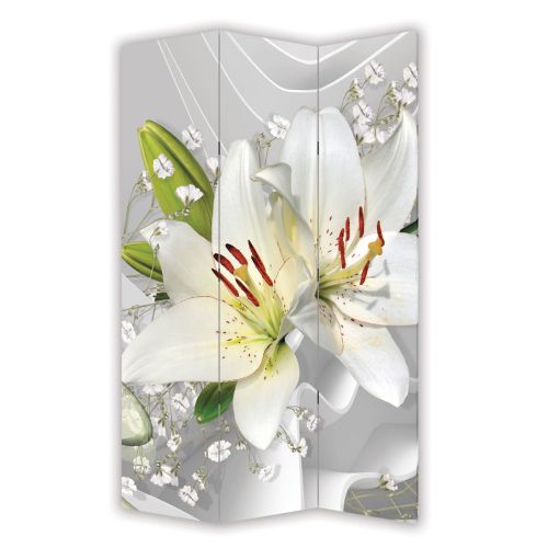 P0774 Decorative Screen Room divider  Abstraction - Lilium (3,4,5 or 6 panels)