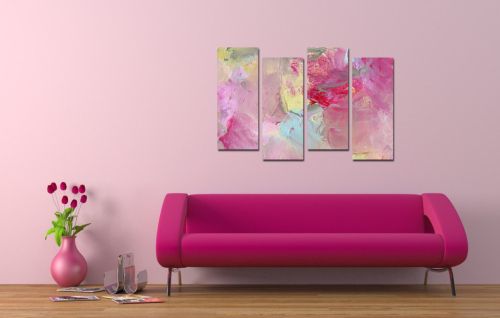 Wall art decoration set Stylish rose