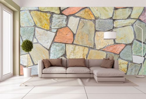 T9133 Wallpapper Colored stones