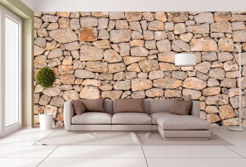 T9135 Wallpapper Wall of stones