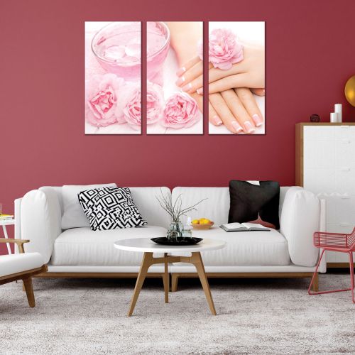 0803 Wall art decoration (set of 3 pieces) French manicure