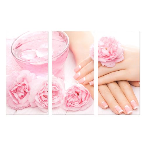0803 Wall art decoration (set of 3 pieces) French manicure