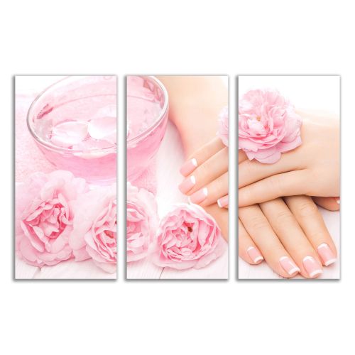 0803 Wall art decoration (set of 3 pieces) French manicure