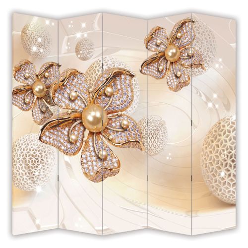 P9093 Decorative Screen Room divider Jewelry and spheres (3,4,5 or 6 panels)