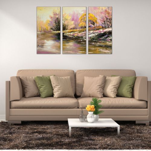 Wall art canvas set reproduction oil painting sea landscape